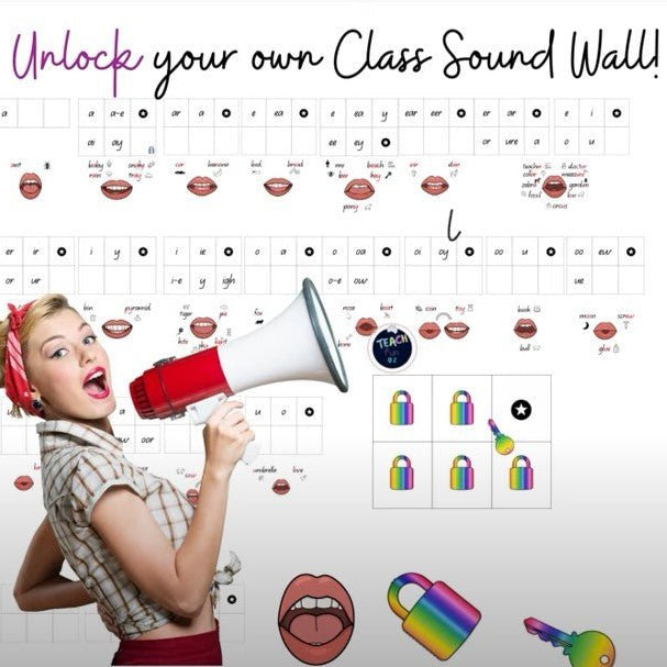 Unlock your own class Sound Wall - What is a Sound Wall you ask? - Teach Fun Oz Resources