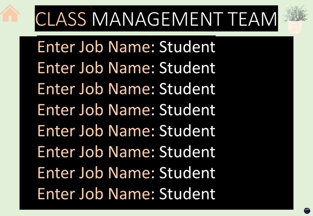 House Plants - Ultimate Teacher Dashboard Editable Daily Agenda Slides and Timers