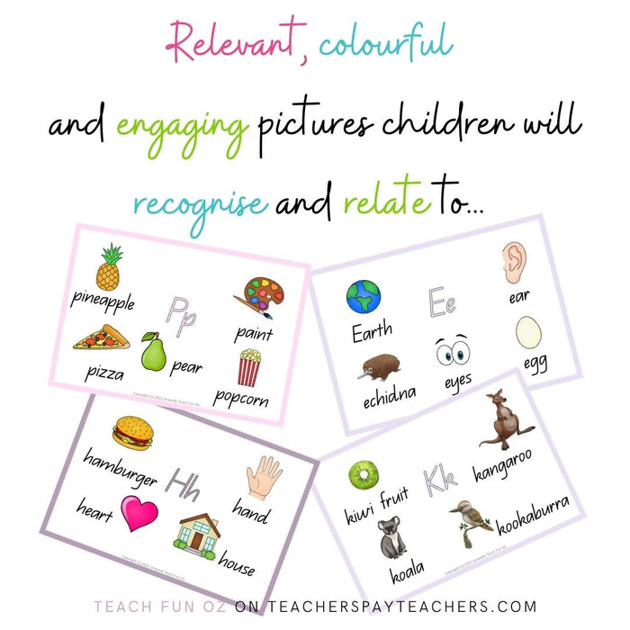 Auslan Alphabet Posters Sign Language Inclusive SPED - PASTELS Decor Australian - Teach Fun Oz Resources