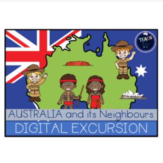 Australia and Its Neighbours Virtual Excursion 77 Digital Cards Grade 3 Boom Deck - Teach Fun Oz Resources