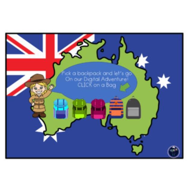 Australia and Its Neighbours Virtual Excursion 77 Digital Cards Grade 3 Boom Deck - Teach Fun Oz Resources