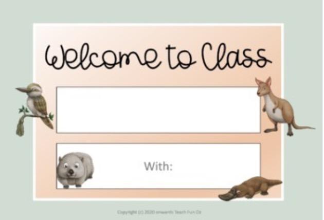 Australian Native Animals Aussie Animal Classroom Decor Posters Labels QLD Font - Teach Fun Oz Resources