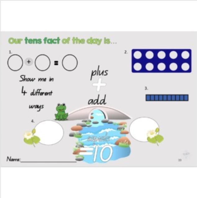 Basic Addition Making Tens Facts Single Digit Number Facts Frogs - Teach Fun Oz Resources