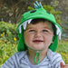 Bedhead Hat - Baby Hat Legionnaire Boys Dino - Green - Teach Fun Oz Resources