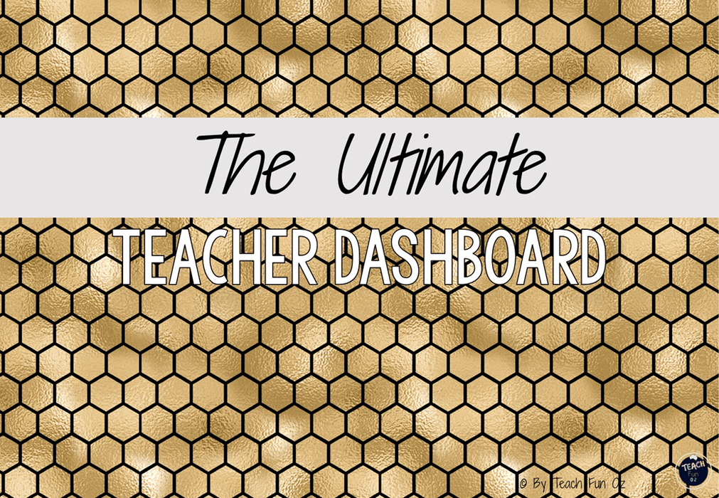 Bees - Golden Hive - Ultimate Teacher Dashboard Editable Daily Agenda Slides and Timers - Teach Fun Oz Resources