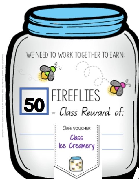 Behaviour Chart for Classroom Behavior Reward Chart Coupons Firefly System - Teach Fun Oz Resources