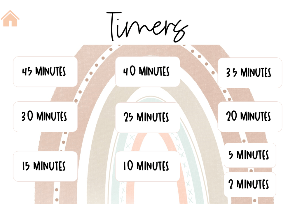 Boho Rainbow Pink - Ultimate Teacher Dashboard Editable Daily Agenda Slides and Timers - Teach Fun Oz Resources