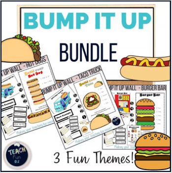 Bump It Up Wall Bundle - Food Trucks Set of 3 - Visible Learning Display - Teach Fun Oz Resources