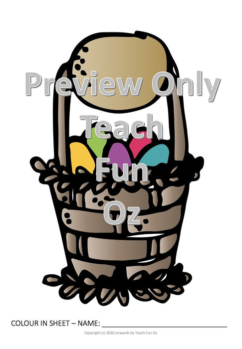 Easter Fun Activity Worksheet Packet Booklet Primary Word Search 19 Activities - Teach Fun Oz Resources