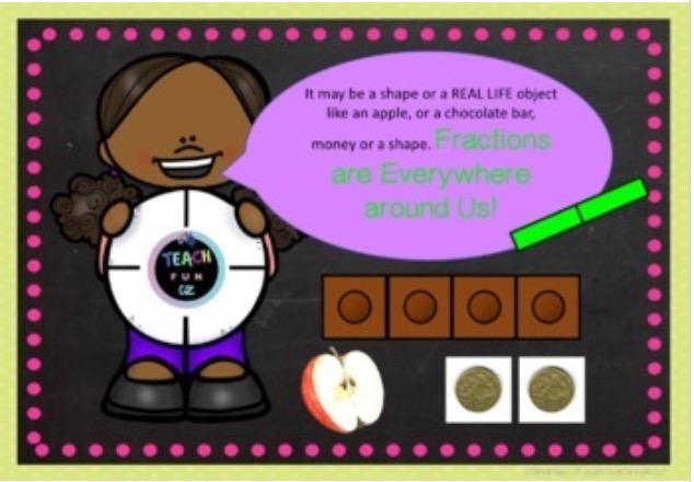 Fractions Digital Slideshow Year 3 third grade Maths Lessons 62 Slides - Teach Fun Oz Resources