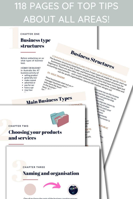 Hello New Business - Complete Start Up Guide For Your New Teacher Business - Teach Fun Oz Resources