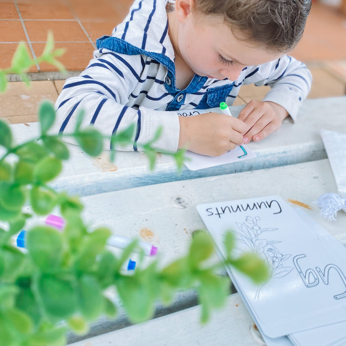 Kids Australian Alphabet Cards - Lil Eve 26 Cards Set with markers and bag - Teach Fun Oz Resources