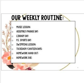 Meet the Teacher Template Editable Slideshow | ADELE FLORAL - Teach Fun Oz Resources