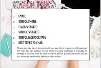Meet the Teacher Template Editable Slideshow | TEACHER DESK - Teach Fun Oz Resources