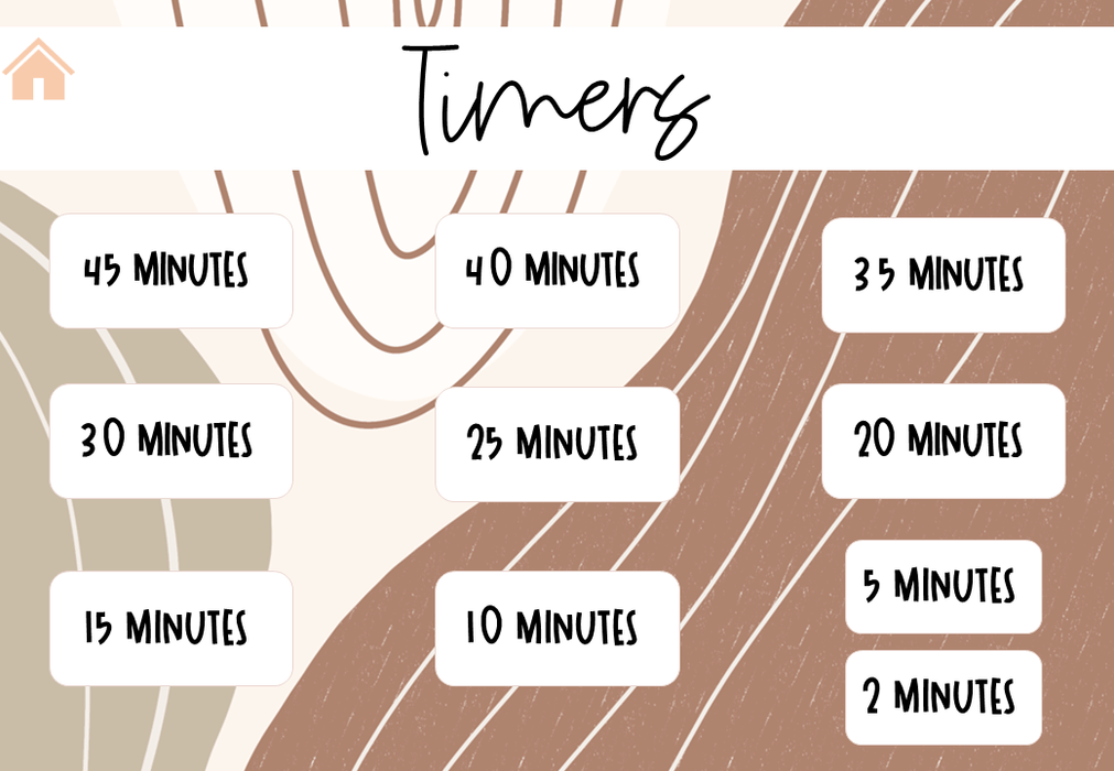 Neutral Geo - Ultimate Teacher Dashboard Editable Daily Agenda Slides and Timers - Teach Fun Oz Resources