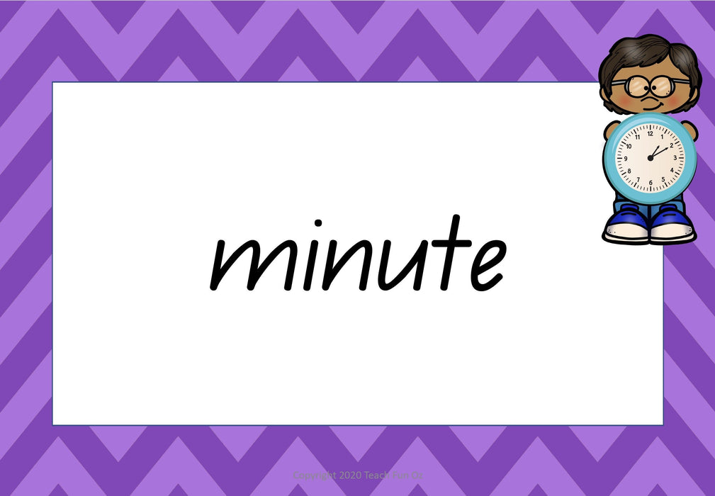 Past and Present Time Words Calendar Seasons Mega Digital Bundle 67 Slides - Teach Fun Oz Resources