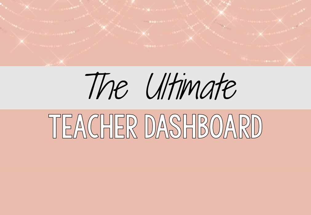 Pink Fairy Lights - Ultimate Teacher Dashboard Editable Daily Agenda Slides and Timers - Teach Fun Oz Resources