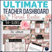 Pink Floral Rustic - Ultimate Teacher Dashboard Editable Daily Agenda Slides and Timers - Teach Fun Oz Resources