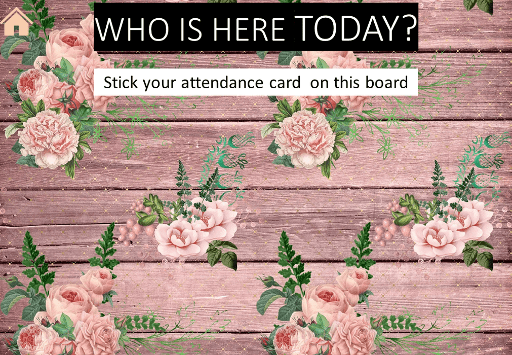 Pink Floral Rustic - Ultimate Teacher Dashboard Editable Daily Agenda Slides and Timers - Teach Fun Oz Resources
