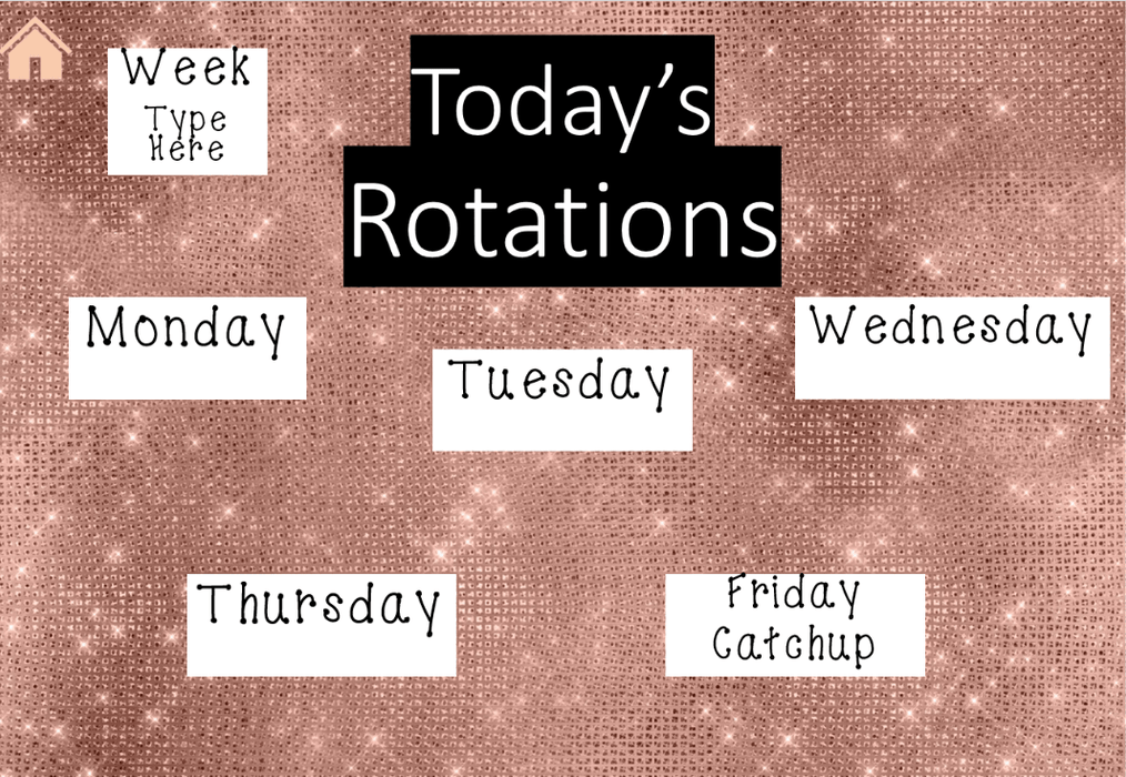 Rose Gold Ultimate Teacher Dashboard Editable Daily Agenda Slides and Timers - Teach Fun Oz Resources