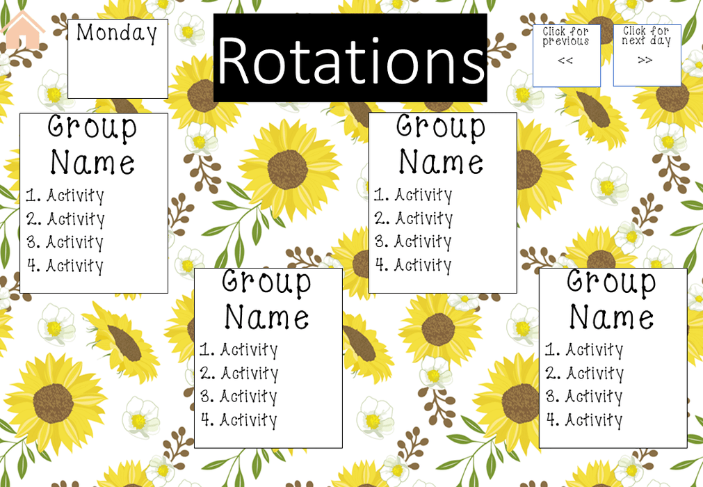 Sunflowers Ultimate Teacher Dashboard Editable Daily Agenda Slides and Timers - Teach Fun Oz Resources