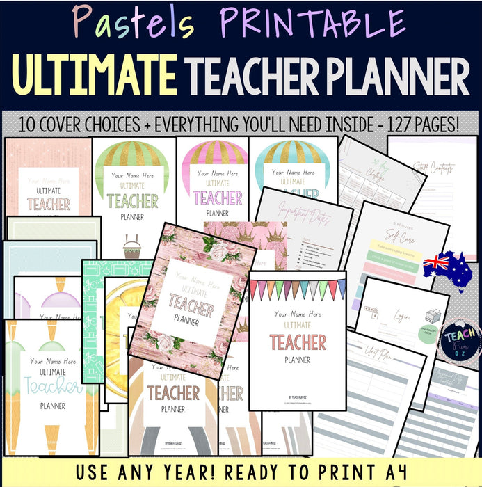 The Ultimate Teacher Planner by Teach Fun Oz - Australia Back to School 2022 - Teach Fun Oz Resources