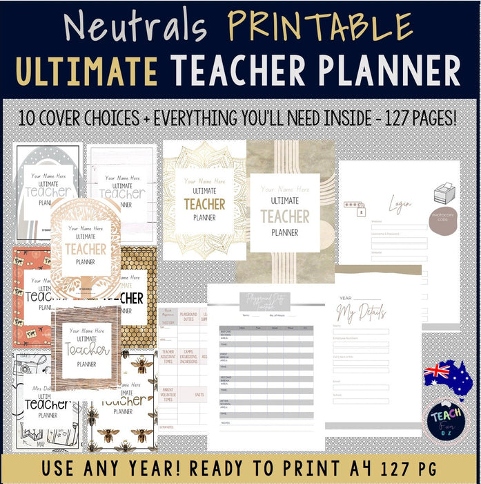 The Ultimate Teacher Planner by Teach Fun Oz - Australia Back to School 2022 - Teach Fun Oz Resources