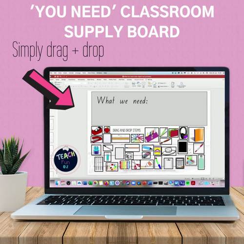 You Need Board Classroom Supply Cards Icons - Digital and Print Modern Designs - Teach Fun Oz Resources