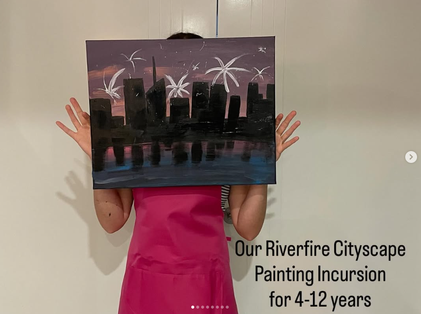 Booking Request - Oz Art Incursion - Riverfire Cityscape Kindy and Primary P-6