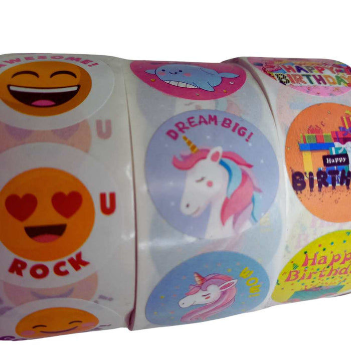 Emoji stickers roll