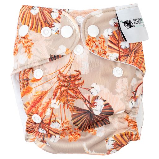 Designer Bums Boho Bouquet Little Newborn - Premature Cloth Nappy - Designer Bums 1.5-5kg nappy - Nest 2 Me Baby Carriers Australia