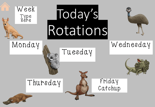 Australian Animals Australiana - Ultimate Teacher Dashboard Editable Daily Agenda Slides and Timers - Teach Fun Oz Resources