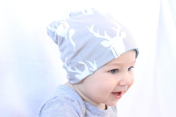 Baby Slouch Beanie - Grey Stag - Teach Fun Oz Resources