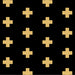 Bambella Designs - Harness Strap Covers - Crosses Gold - Teach Fun Oz Resources