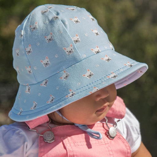 Bedhead Hats Bedhead Hat -Frenchie Print Bucket Hat Newborn 0 up to 6 months sizes hat - Nest 2 Me Baby Carriers Australia