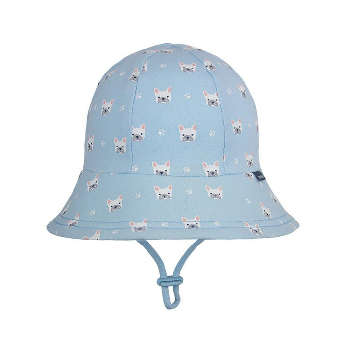 Bedhead Hats Bedhead Hat -Frenchie Print Bucket Hat Newborn 0 up to 6 months sizes hat - Nest 2 Me Baby Carriers Australia