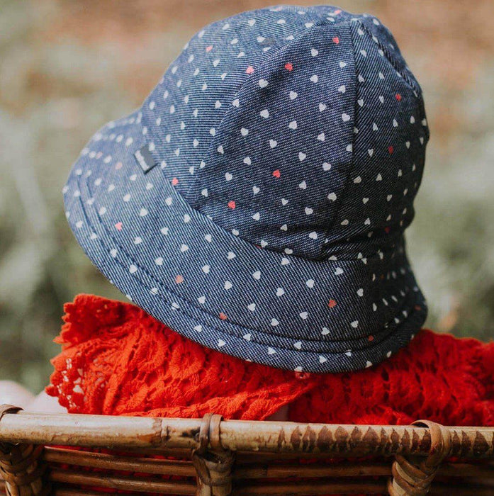 Bedhead Hat - Hearts Print Bucket Hat - Teach Fun Oz Resources