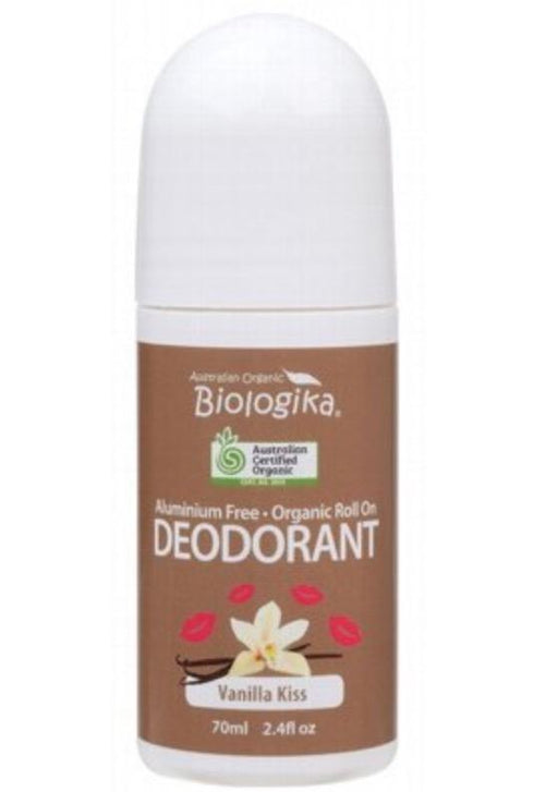 Biologika Natural Deodorant Certified Organic Aluminium Free - Vanilla Bliss Roll On 70mL - Teach Fun Oz Resources