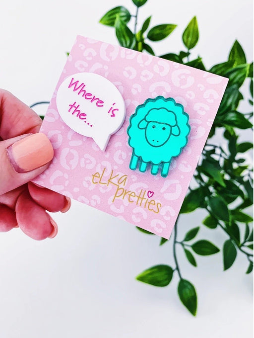 COMING SOON Where is the Sheep Earrings - Elka EarringsMega Studs - Teach Fun Oz Resources