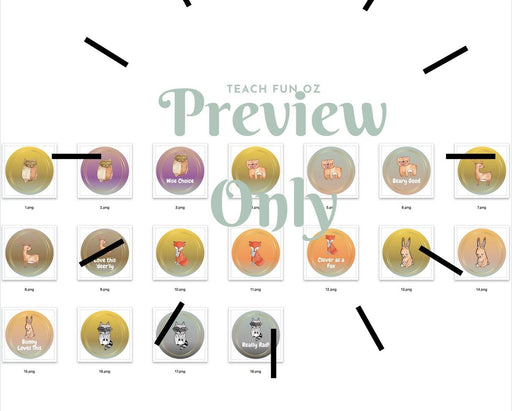 Digital Stickers 18 Pack Woodland Forest Animals for Seesaw Google and More - Teach Fun Oz Resources
