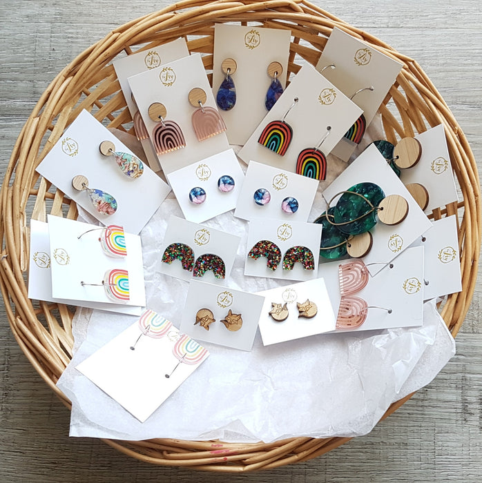Earrings - various designs and prices from $15-$38 - By Liv - Teach Fun Oz Resources