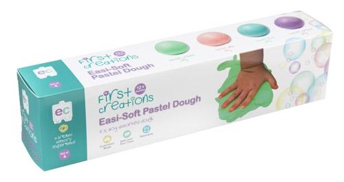 Easi-Soft Pastel Dough Set of 4 -12 months+ - Teach Fun Oz Resources