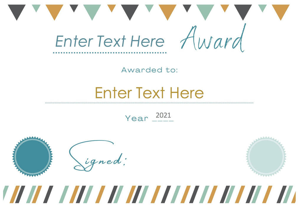 End of Year Certificates Student Awards x 40 -Text Editable - Teach Fun Oz Resources