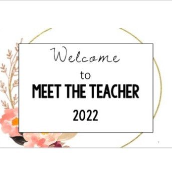 Meet the Teacher Template Editable Slideshow | ADELE FLORAL - Teach Fun Oz Resources