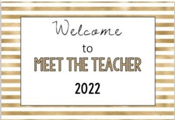 Meet the Teacher Template Editable Slideshow | Open House | GOLD STRIPES - Teach Fun Oz Resources
