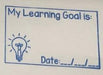 My Learning Goal Is - Teacher Stamp - blue ink - Teach Fun Oz Resources