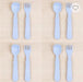 Re-Play Kids Cutlery Utensils 8 Pack - 4 fork 4 spoon - choose colour options - Teach Fun Oz Resources