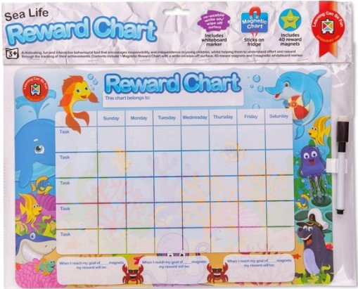Sea Life Reward Chart - magnetic and whiteboard set - Teach Fun Oz Resources