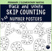 Skip Counting Multiples Number Posters Maths- BLACK AND WHITE Number Families - Teach Fun Oz Resources