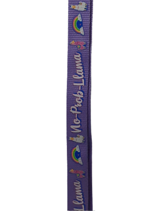 Teacher Lanyard - No Prob Llama Purple - Teach Fun Oz Resources